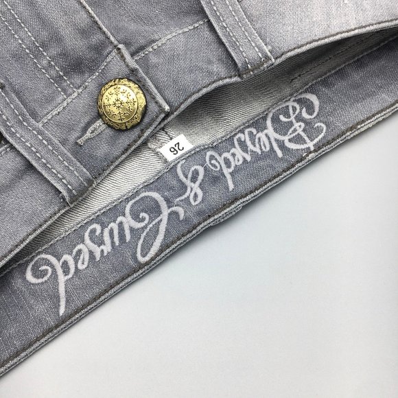 5/$25 First Kiss Denim Mini Skirt NWOT - Picture 7 of 8